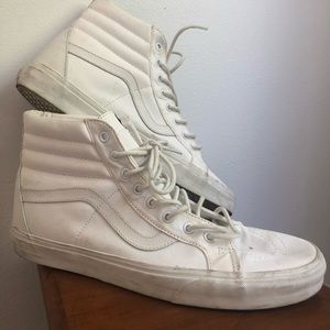 Men’s vans white high tops